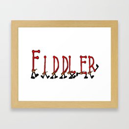 Dance to the fiddle! Framed Art Print