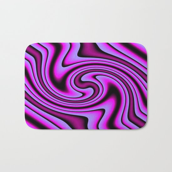 Cosmic Purple Swirls Bath Mat