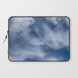 White Clouds And Blue Sky Laptop Sleeve