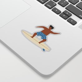 Surfing kids Sticker