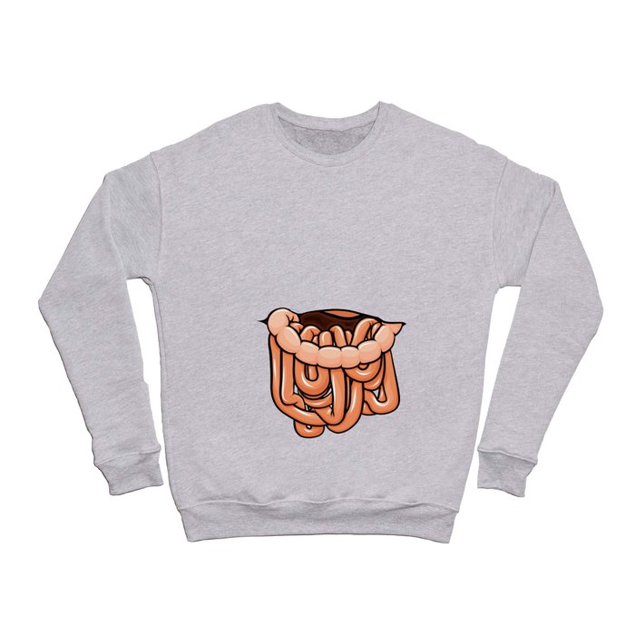 viscera : orange Crewneck Sweatshirt