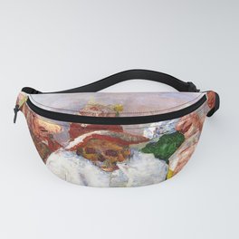 Masks Mocking Death portrait painting by James Ensor Fanny Pack | Outsiderart, Painting, Mardigras, Brazil, Weird, Medieval, Venice, Carnival, Skeletons, Curated 