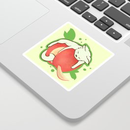 apple cat Sticker