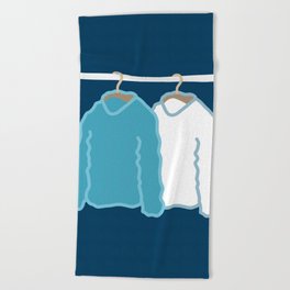Hang clothes 2 Beach Towel