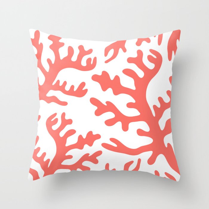 LIVING CORAL Throw Pillow