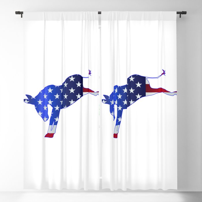 Democrat Donkey Flag Blackout Curtain