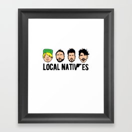 Local Natives Framed Art Print