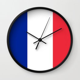 French Flag of France Wall Clock