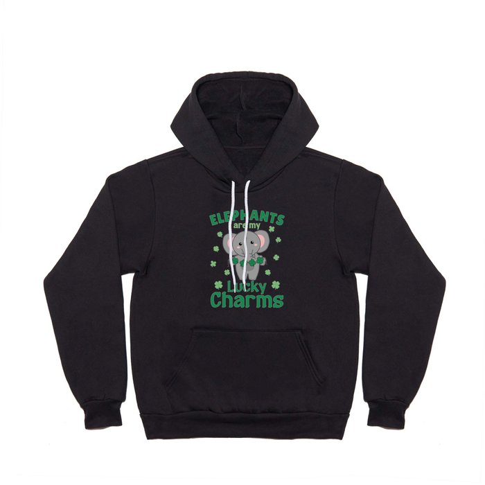 Elephants Are My Lucky Charms St Patrick's Day Hoody