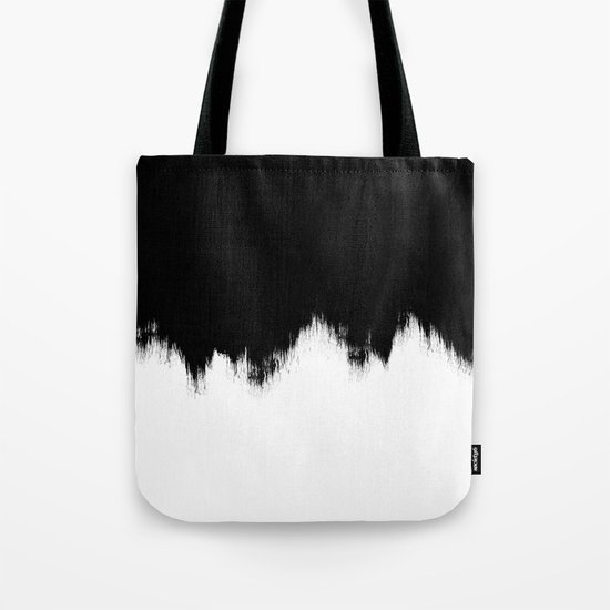 Black And White Abstract Art Tote Bag