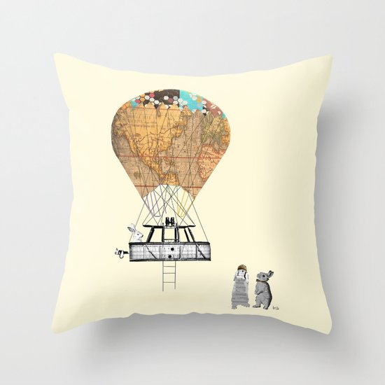 Adventure days Throw Pillow