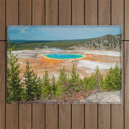Grand Prismatic Spring Yellowstone National Park Print Outdoor Rug