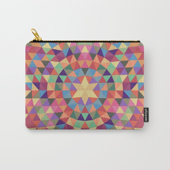 Happy triangle mandala Carry-All Pouch
