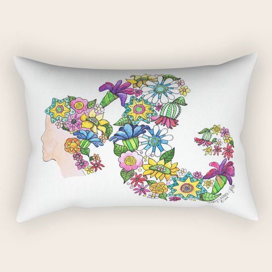 Blooming Rectangular Pillow