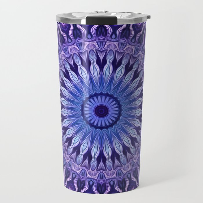 Blue & Purple Mandala Travel Mug