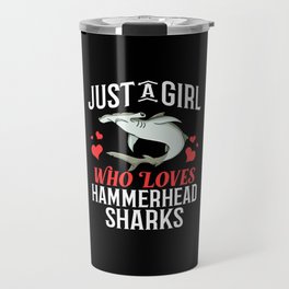 Hammerhead Shark Head Tooth Funny Travel Mug
