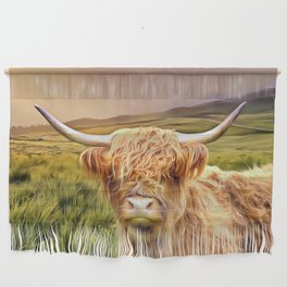 Highland Cow (Painting) Wall Hanging