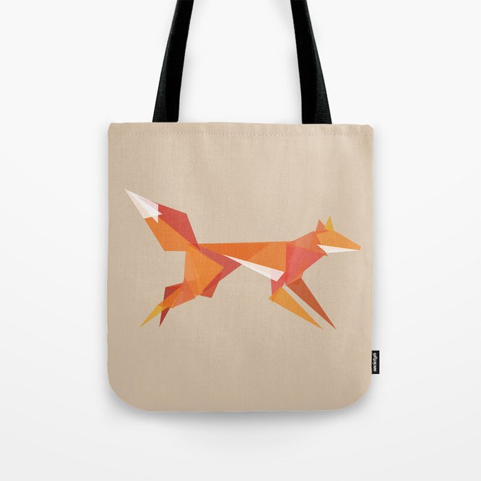 Fractal geometric fox Tote Bag