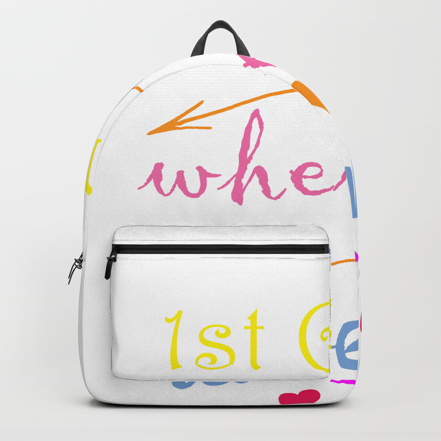 1st Grade Adventure Begins Teacher Design Backpack By Kayelex