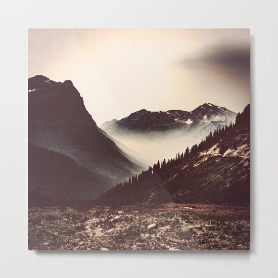 Montana Mountain Pass Metal Print