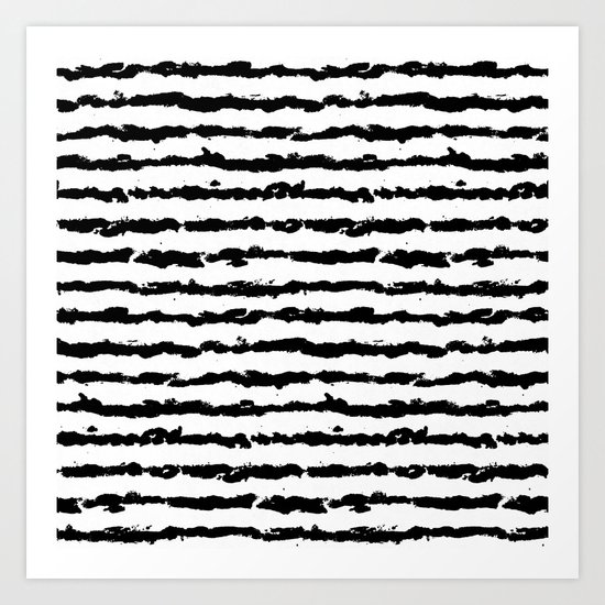 Brush Stripes Art Print