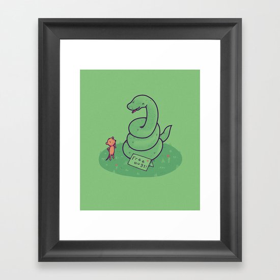 Free Hugs Framed Art Print
