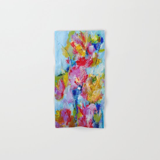 Abstract floral painting 5 Hand & Bath Towel