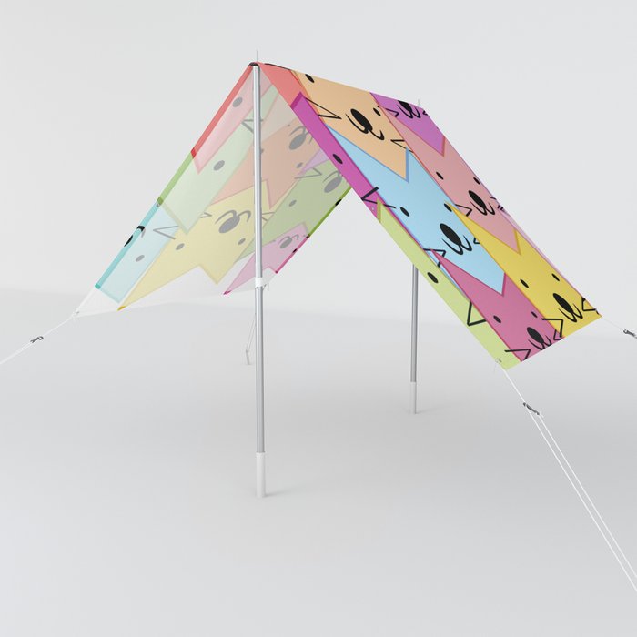 Colorful cats Sun Shade