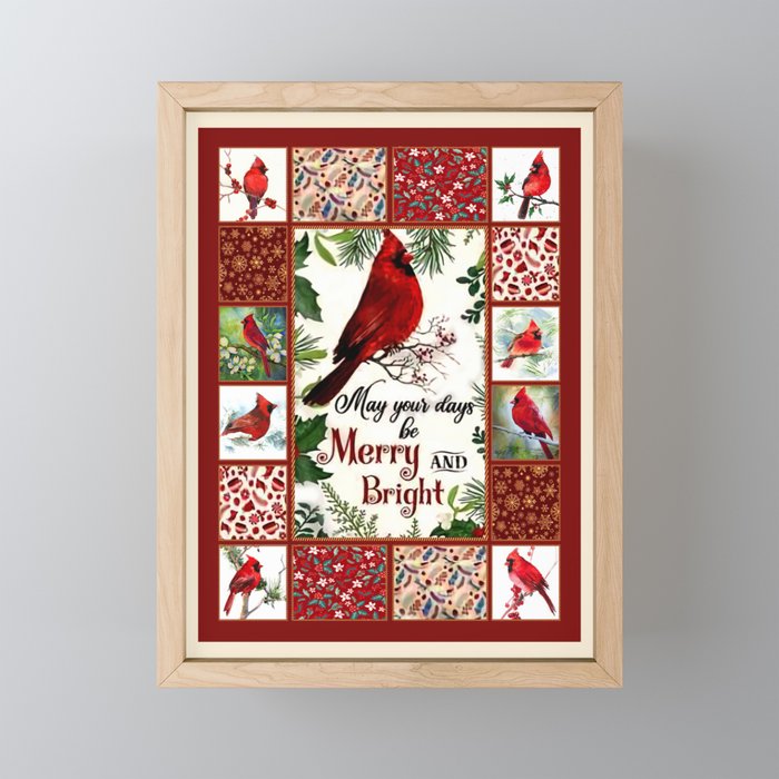 Cardinal Framed Mini Art Print