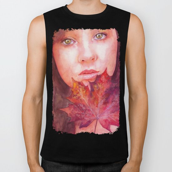 Shades of Autumn Biker Tank