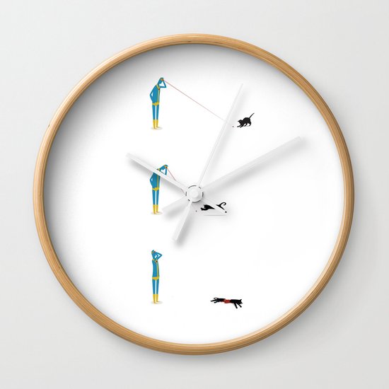 Cyclops' Cat Wall Clock
