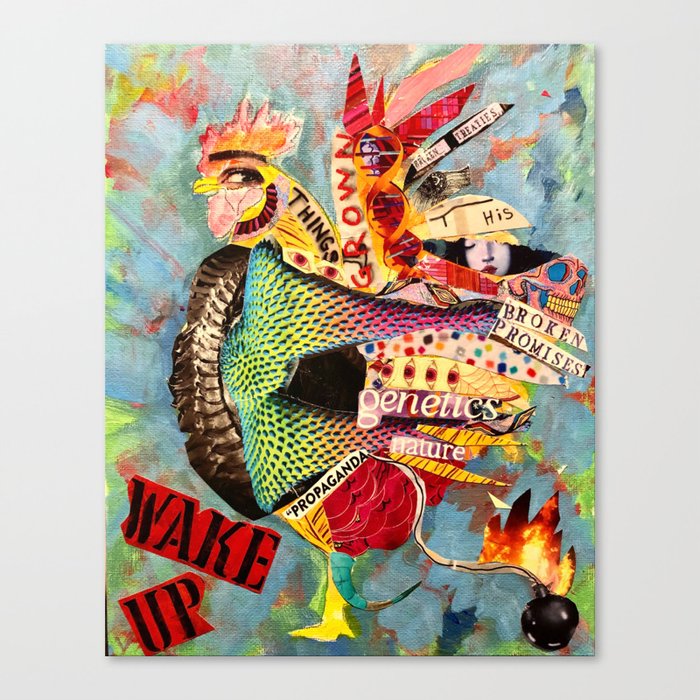 Genetically modified chicken Canvas Print