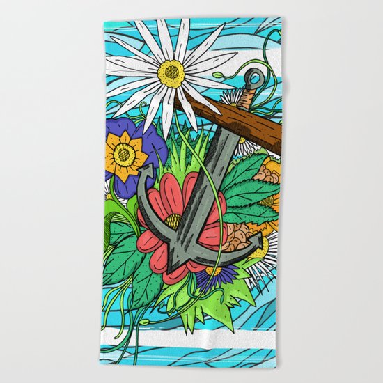 Nature's Anchor Beach Towel
