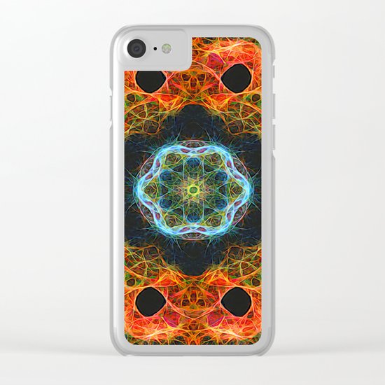 Fiery barnacles kaleidoscope 2 Clear iPhone Case