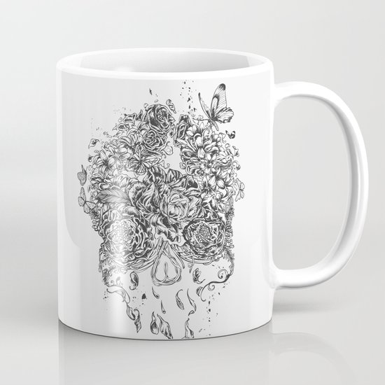 Skull Flower Mug