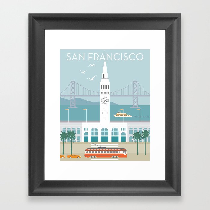 San Francisco: Ferry Building Framed Art Print