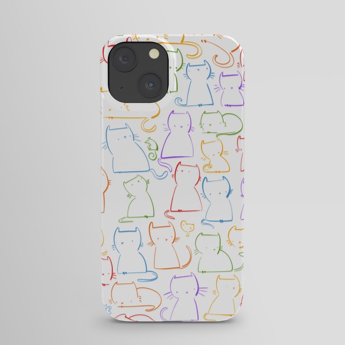 Cats and colours iPhone Case