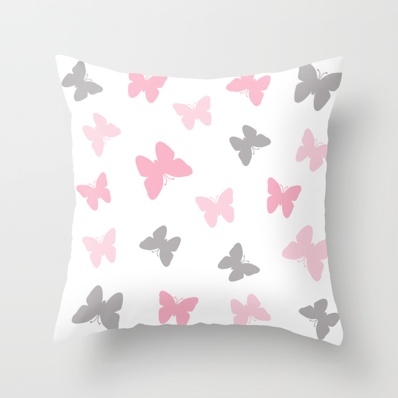 pink butterfly pillow