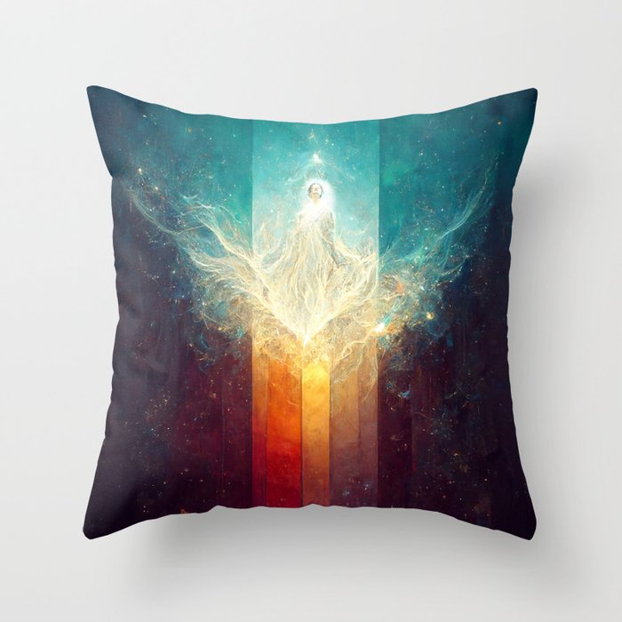 Angel Arising Throw Pillow