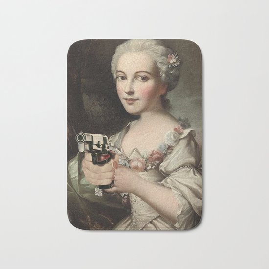 GIRLS WITH GUNS 5 Bath Mat