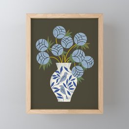 Bird Vase Bouquet Framed Mini Art Print