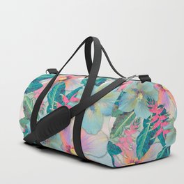 Aqua Ginger Alohas Duffle Bag