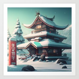 Snow and Chill Art Print