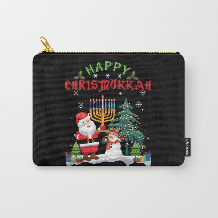 Menorah Christmukkah Christmas X-Mas Hanukkah 2021 Carry-All Pouch