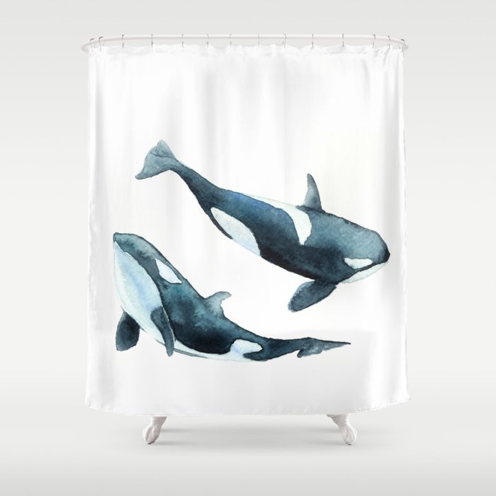 Killer Whales - Orcas Shower Curtain