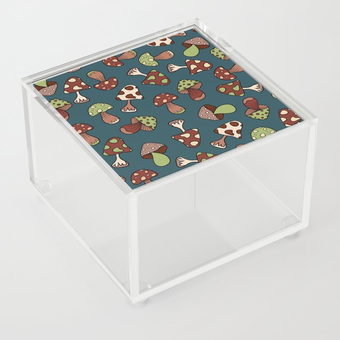 Vintage mushrooms 7 Acrylic Box