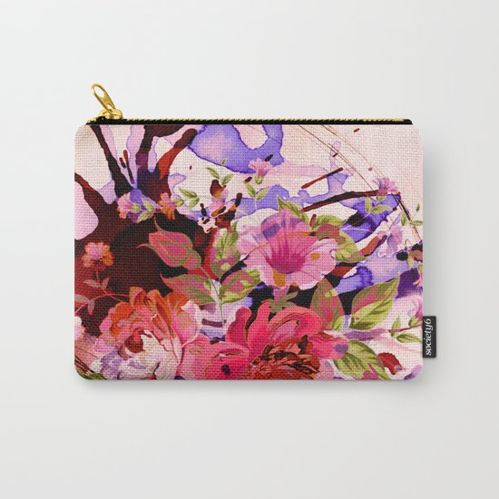 floral splash Carry-All Pouch