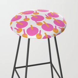 Below Deck Cocktails Modern Abstract Pink And Orange Bar Stool