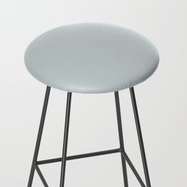 Pale Arctic Blue Gray Solid Color Pairs PPG Sky Splash PPG1037-2 - All One Single Shade Hue Colour Bar Stool