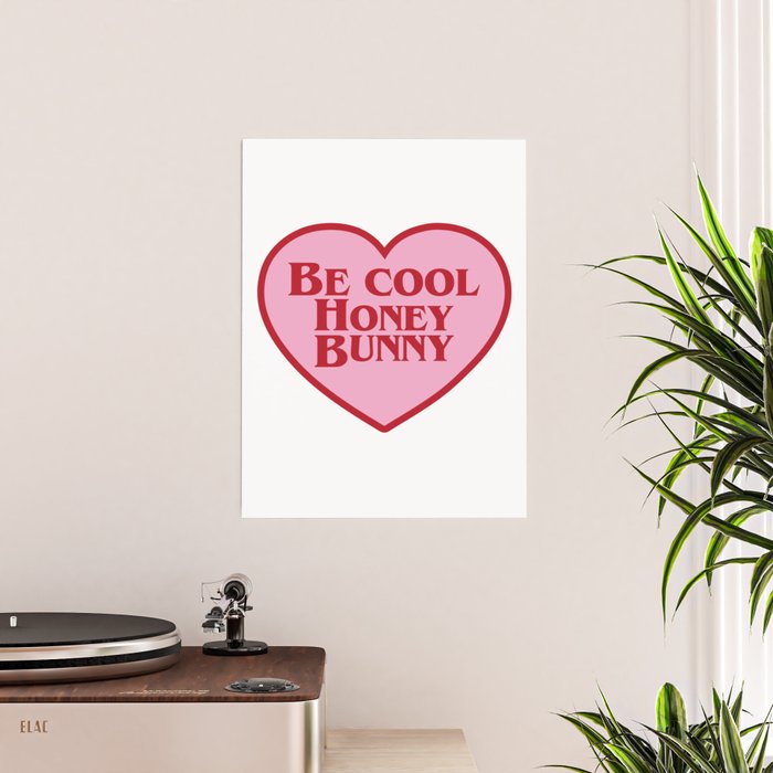 I Love You Honey Bunny – Poster elegante – Photowall
